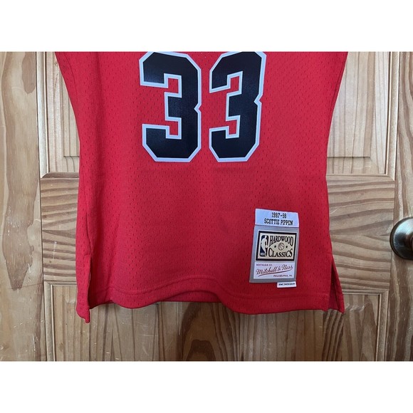 Mitchell & Ness Chicago Bulls Scottie Pippen Red Swingman Jersey Men's Size 2XL - Picture 4 of 12